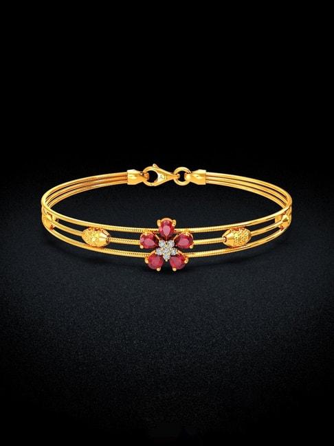 joyalukkas 22k gold peerless women bracelet