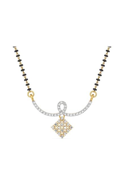 joyalukkas 18 kt gold & diamond mangalsutra