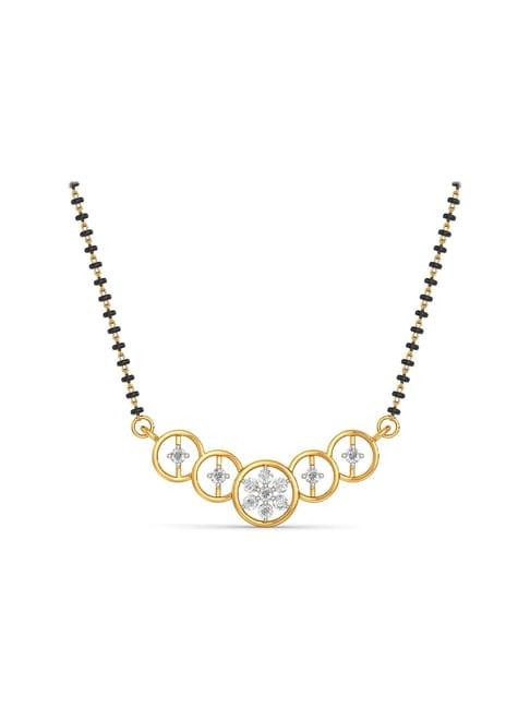 joyalukkas 18 kt gold & diamond mangalsutra