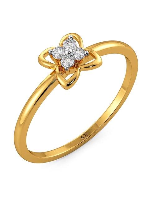 joyalukkas 18k gold & diamond ring for women