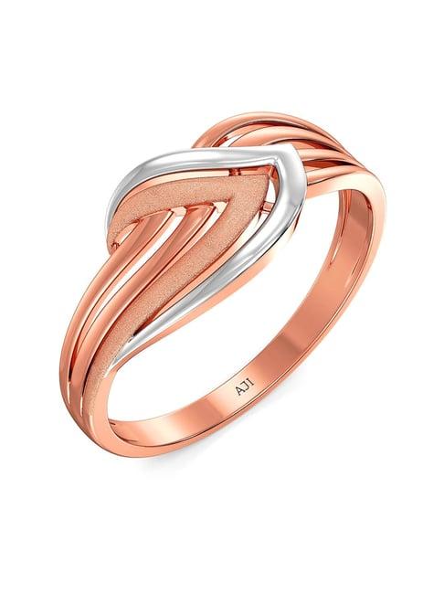 joyalukkas 18k rose gold ring for women