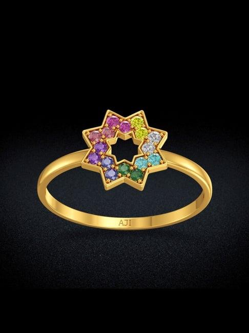 joyalukkas gold 22k color band casual rings for women
