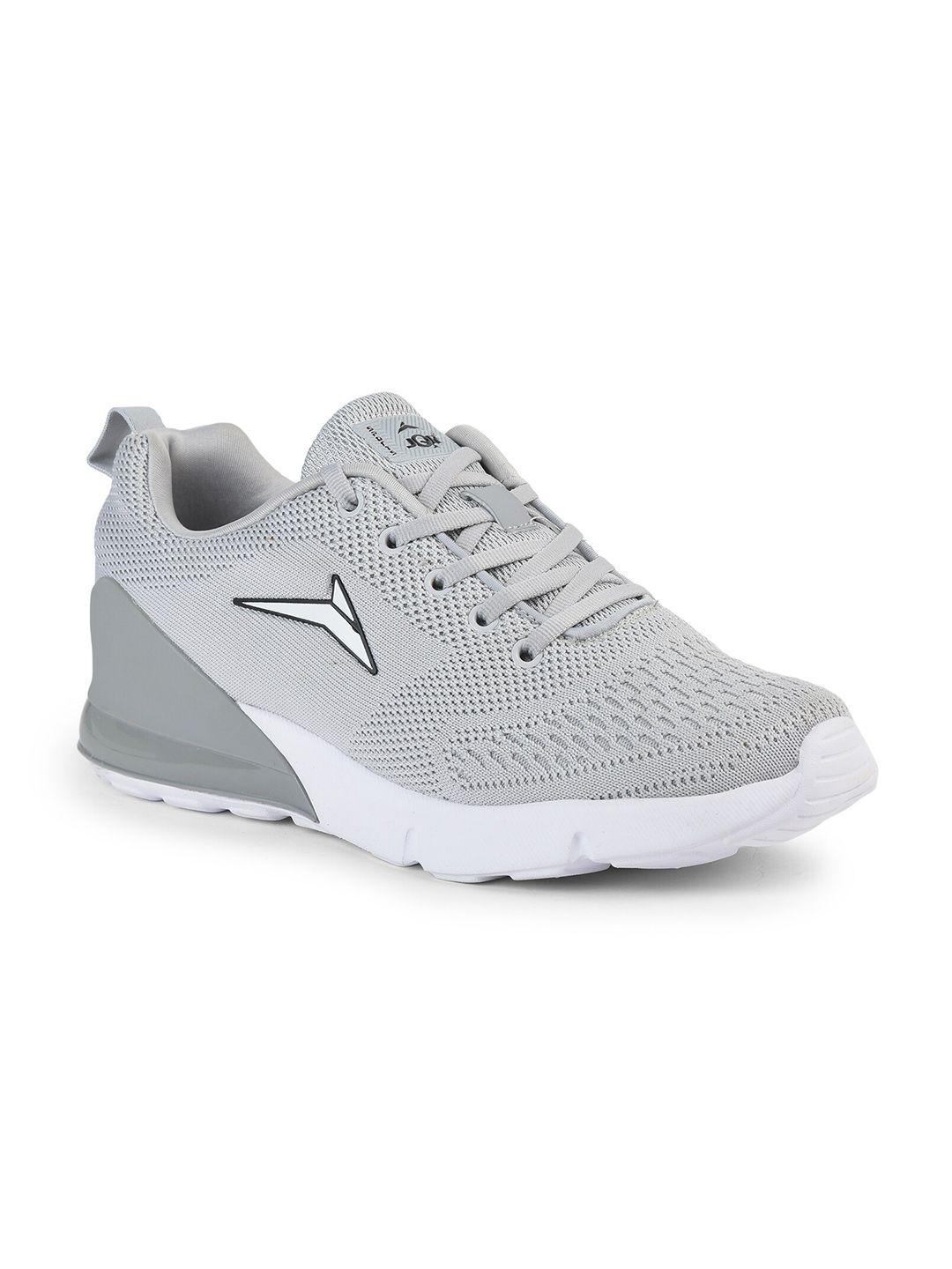 jqr men grey mesh running shoes