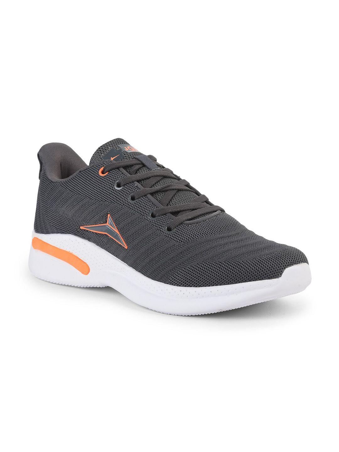 jqr men grey mesh running shoes