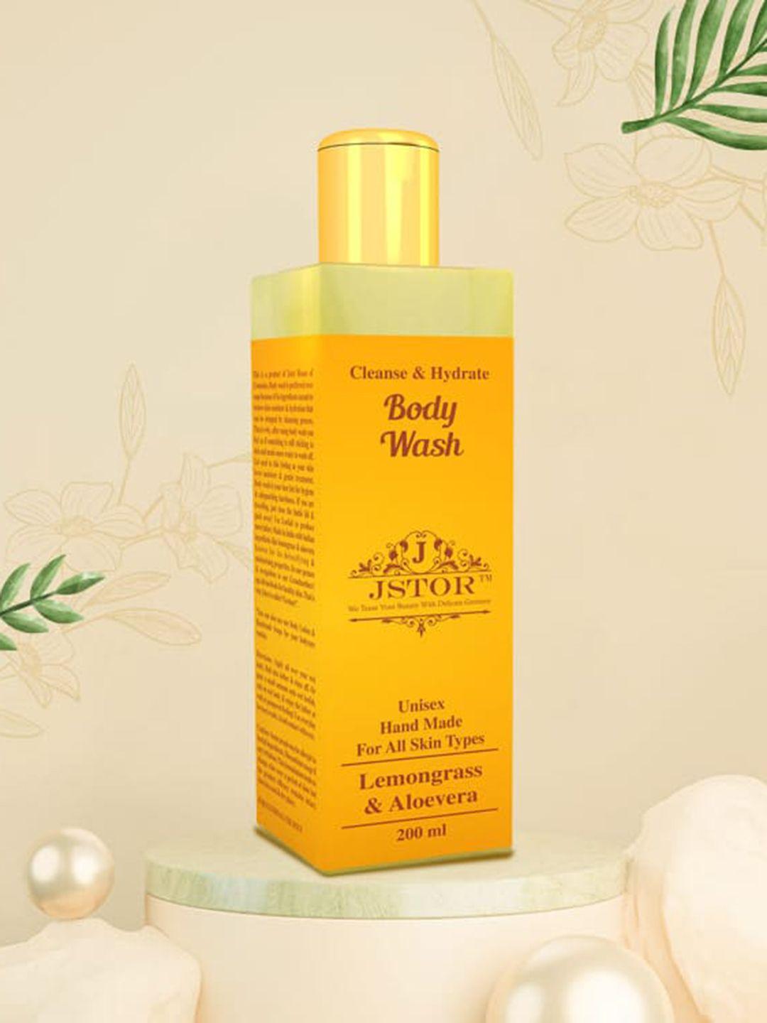 jstor lemongrass & aloe vera body wash- 200 ml