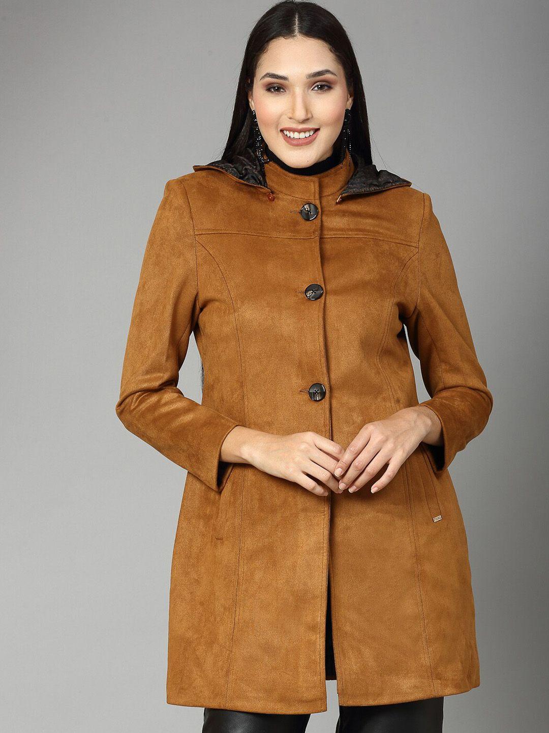 juelle longline hooded overcoat