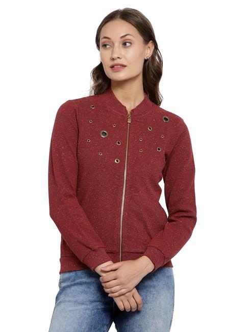 juelle red embellished sweatshirt