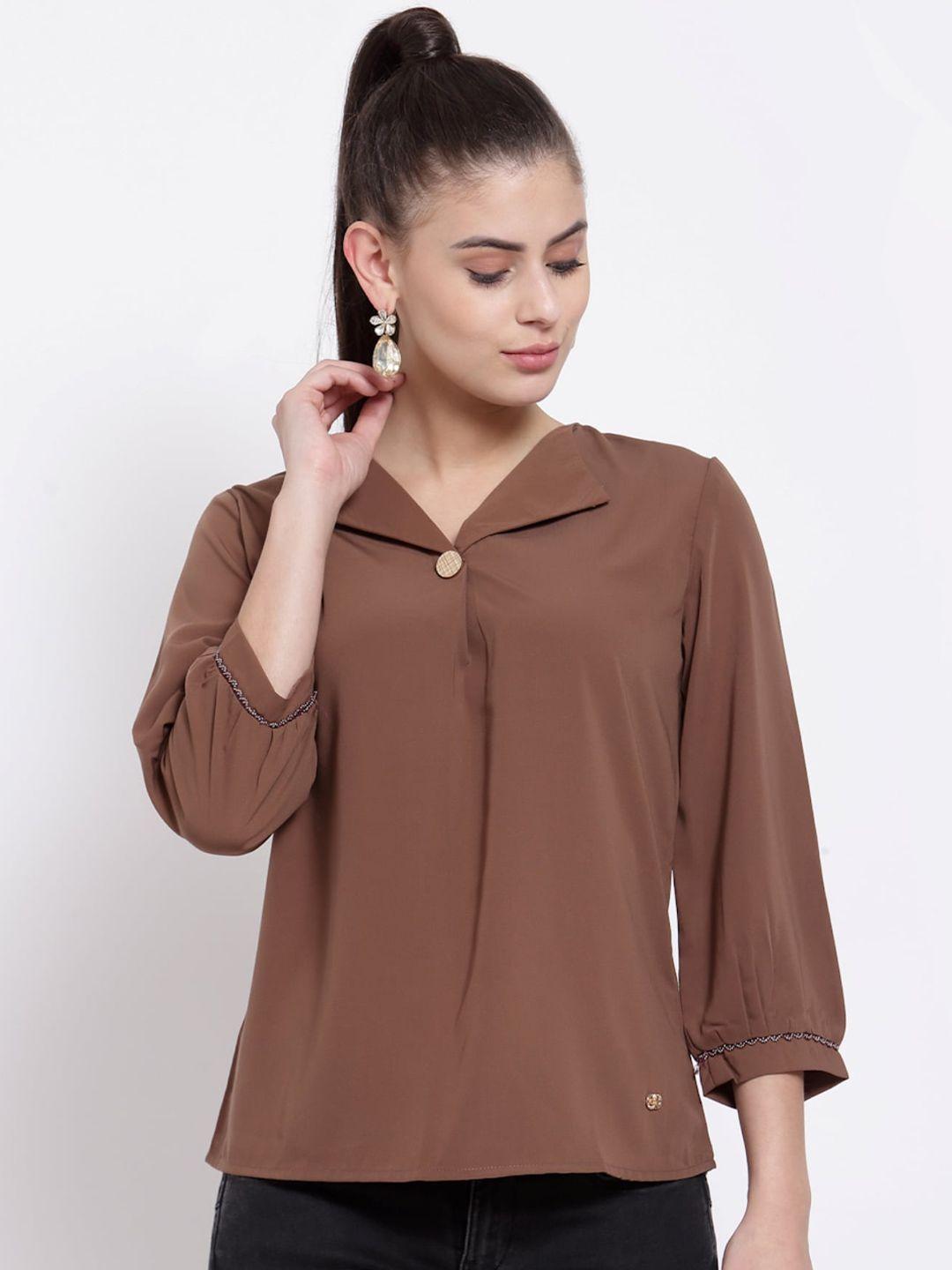 juelle solid shirt style top