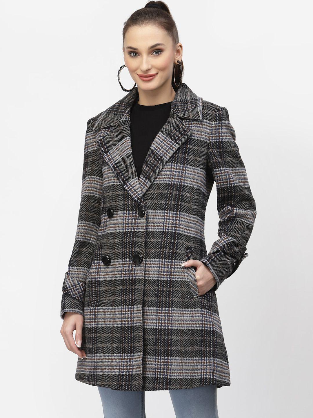 juelle women checked over coat