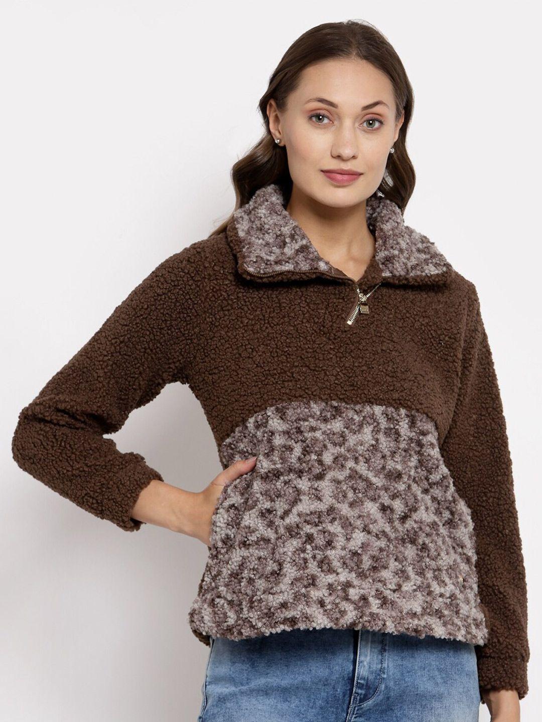 juelle women fleece animal printed sweatshirt