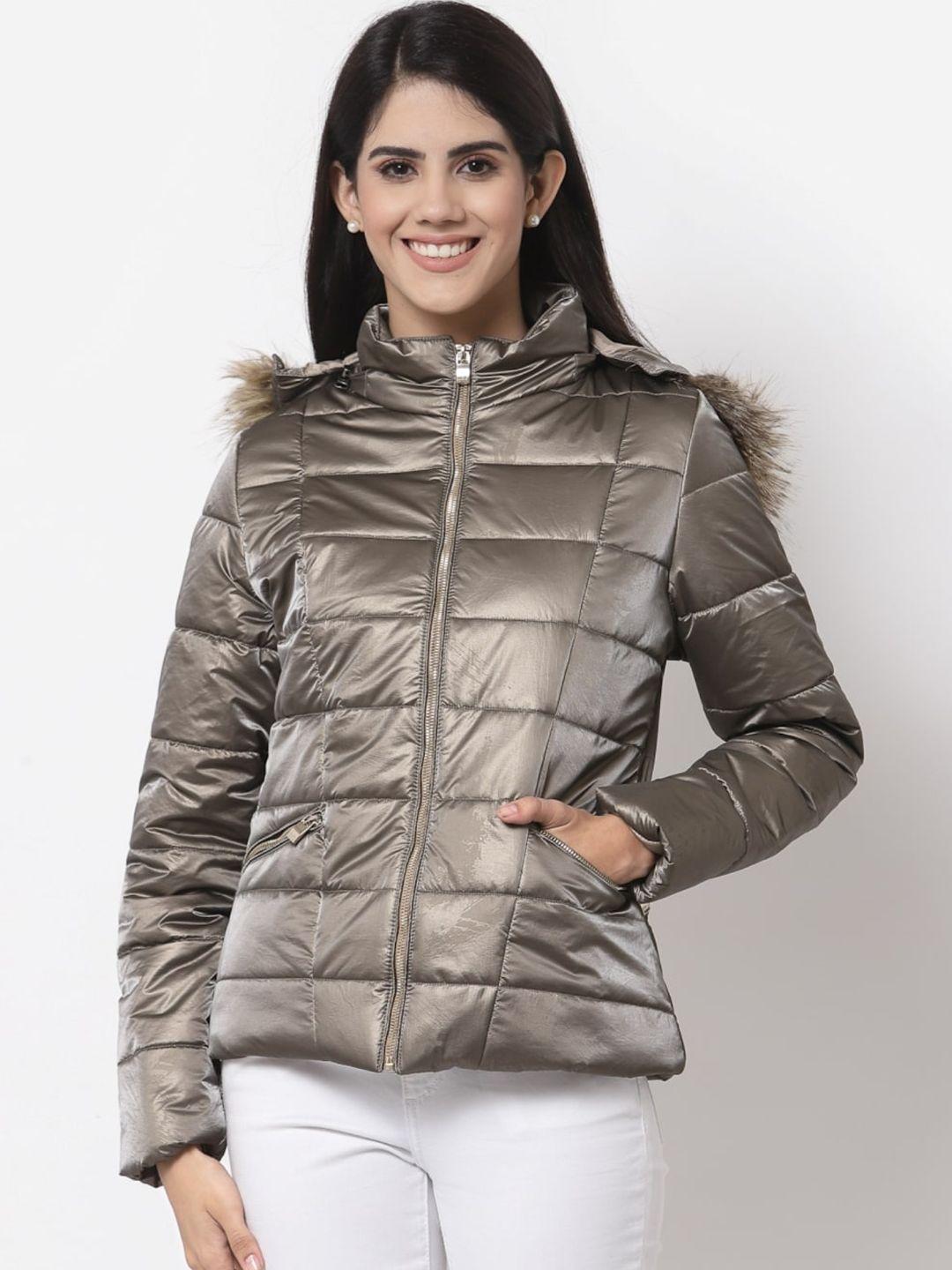 juelle women hooded parka jacket