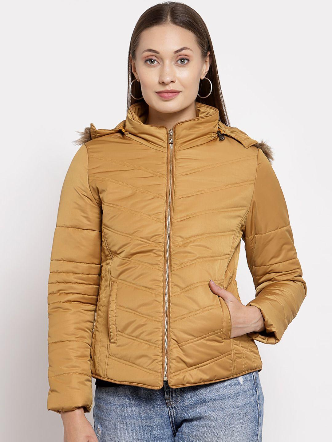 juelle women mustard parka jacket