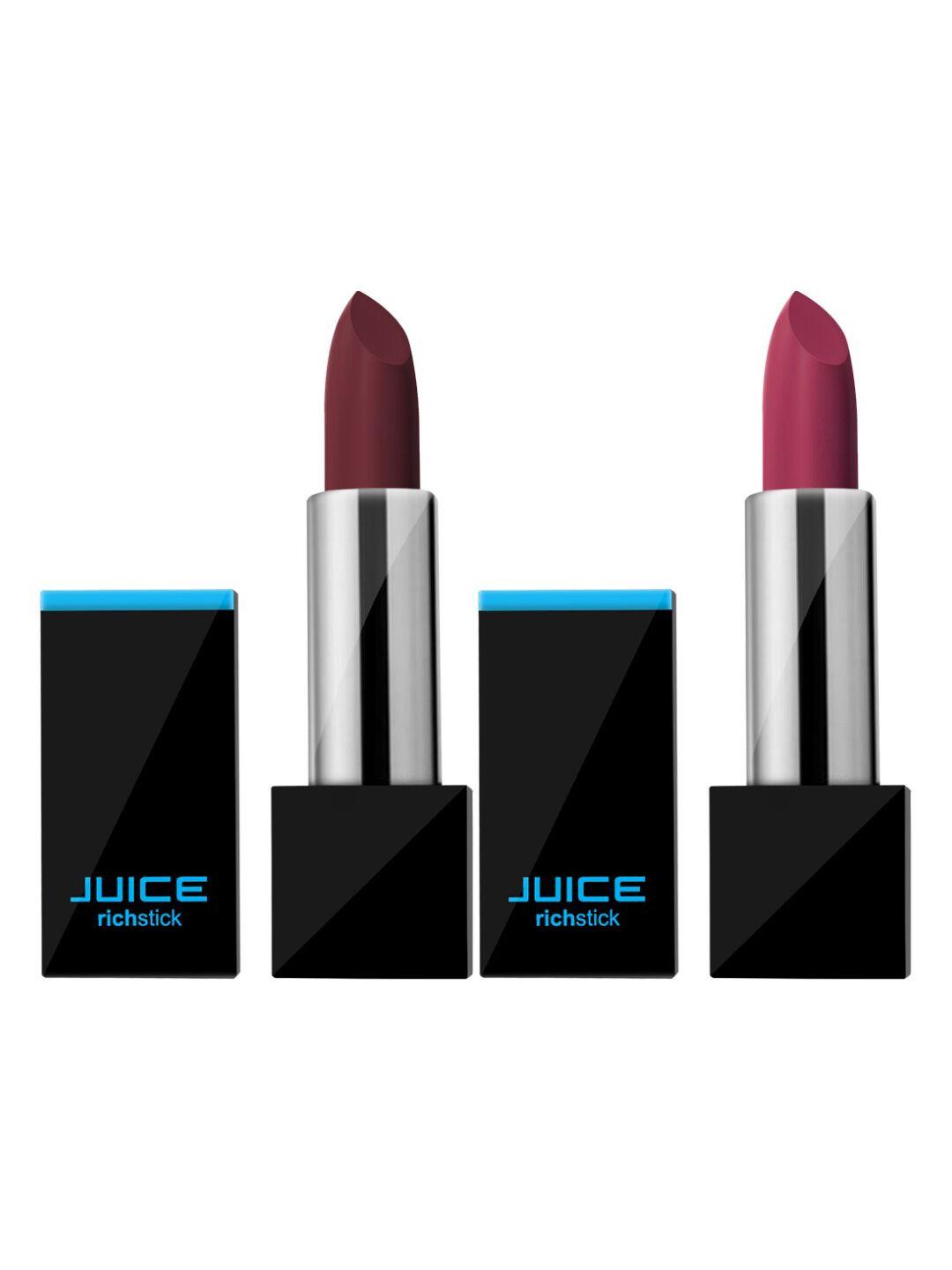 juice pack of 2 rose wine m-5 mysterious red m-26 juice richstick lipstick