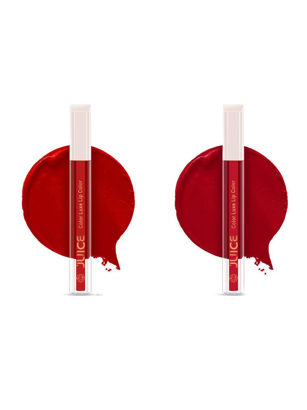 juice set of 2 color luxe long lasting spf 15 liquid lipstick 2.5ml - shades m06 & m09