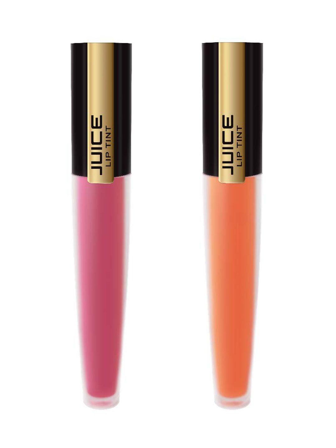 juice set of 2 matte lip tint - merry mulberry m-84 & sheer nectar nude m-93