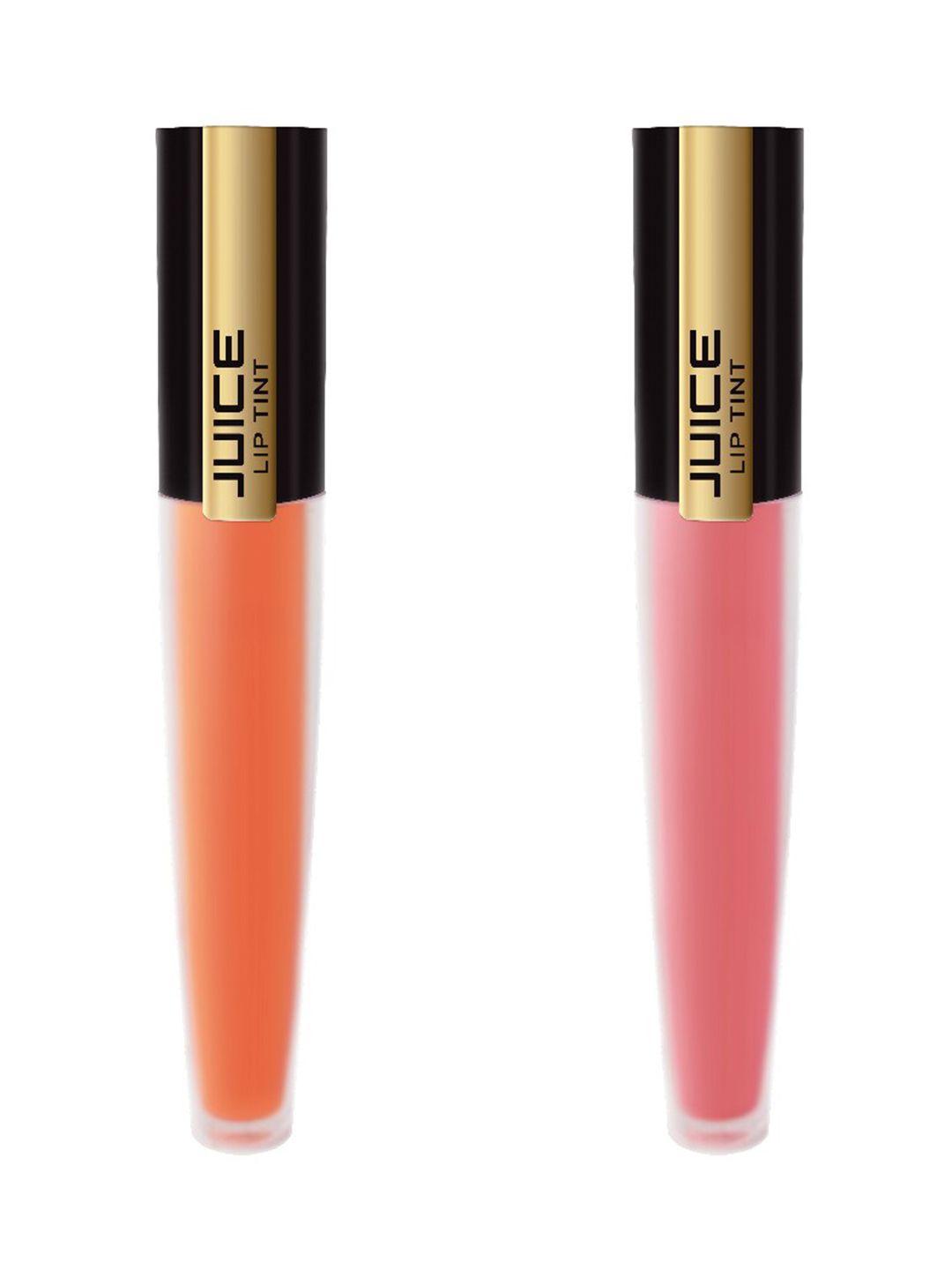 juice set of 2 matte lip tint - sheer nectar nude m-93 & wine berry nude m-94