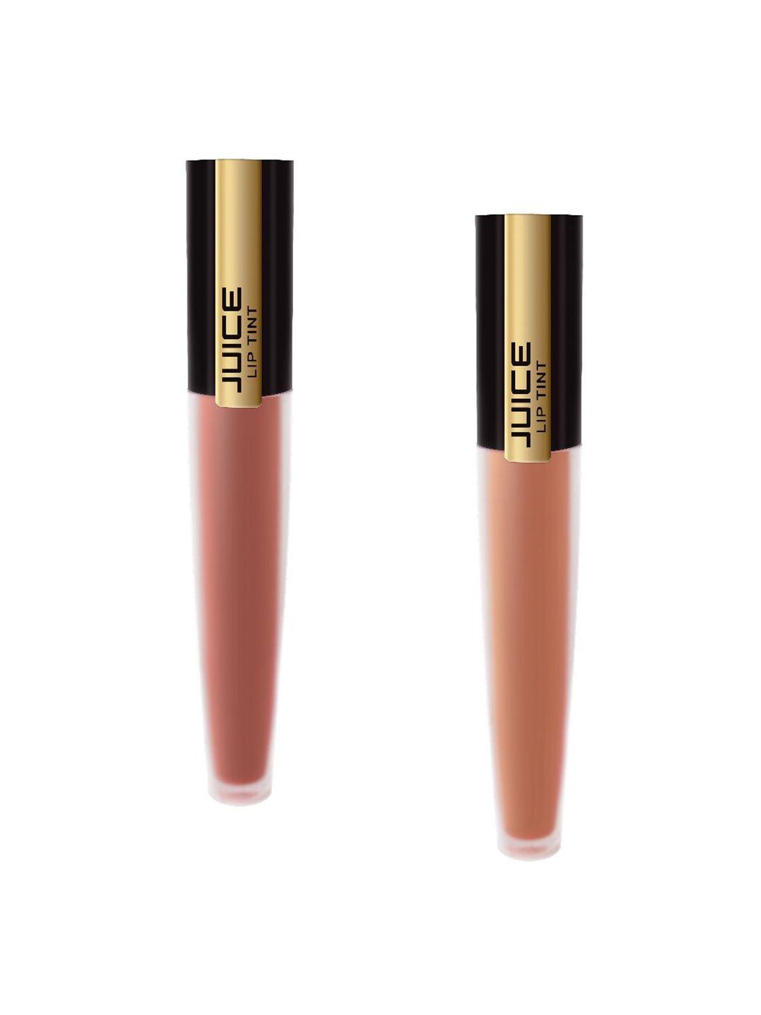 juice set of 2 matte lip tints - cherry jubilee m-70 & hot chocolate m-74