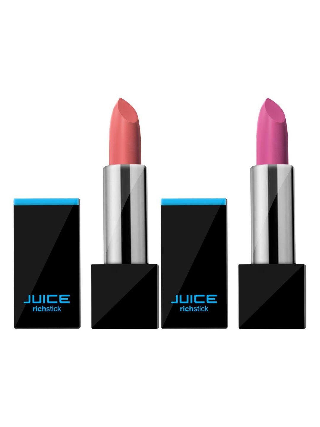 juice set of 2 richstick lipsticks- angel nude m-90 & pure zen m-95