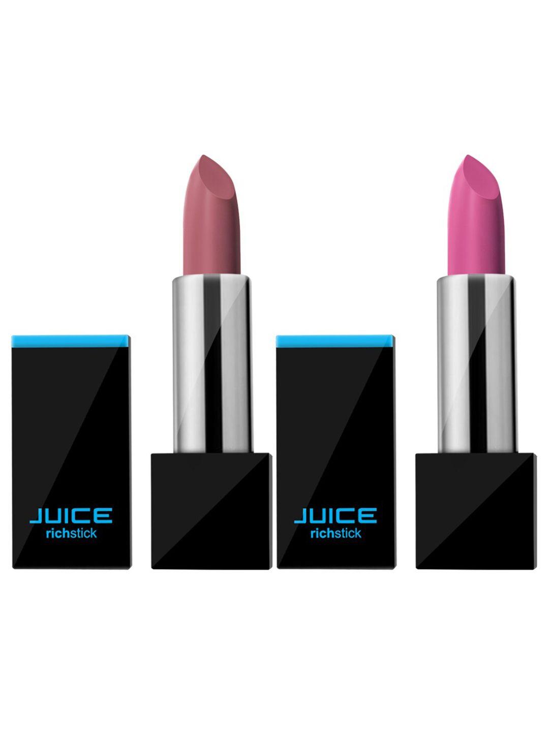 juice set of 2 richstick lipsticks- angelnude m-90 & japanesemaple m-91