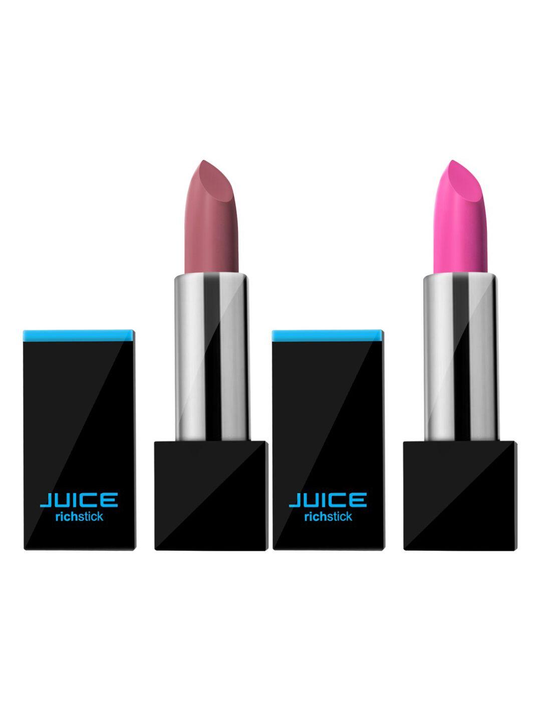 juice set of 2 richstick lipsticks- candyfloss m-1 & japanesemaple m-91