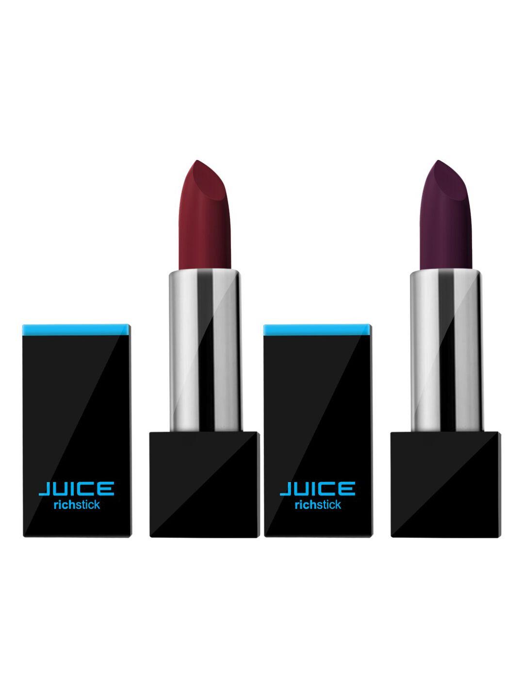 juice set of 2 richstick lipsticks- moroccan rose m-23 & blackened heart m-44