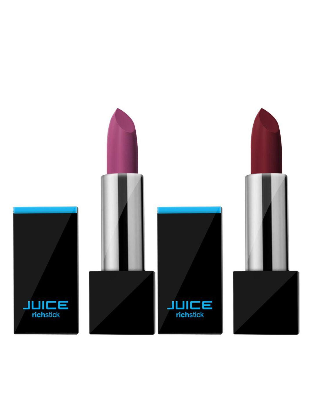 juice set of 2 richstick lipsticks- moroccan rose m-23 & miss mauve m-98