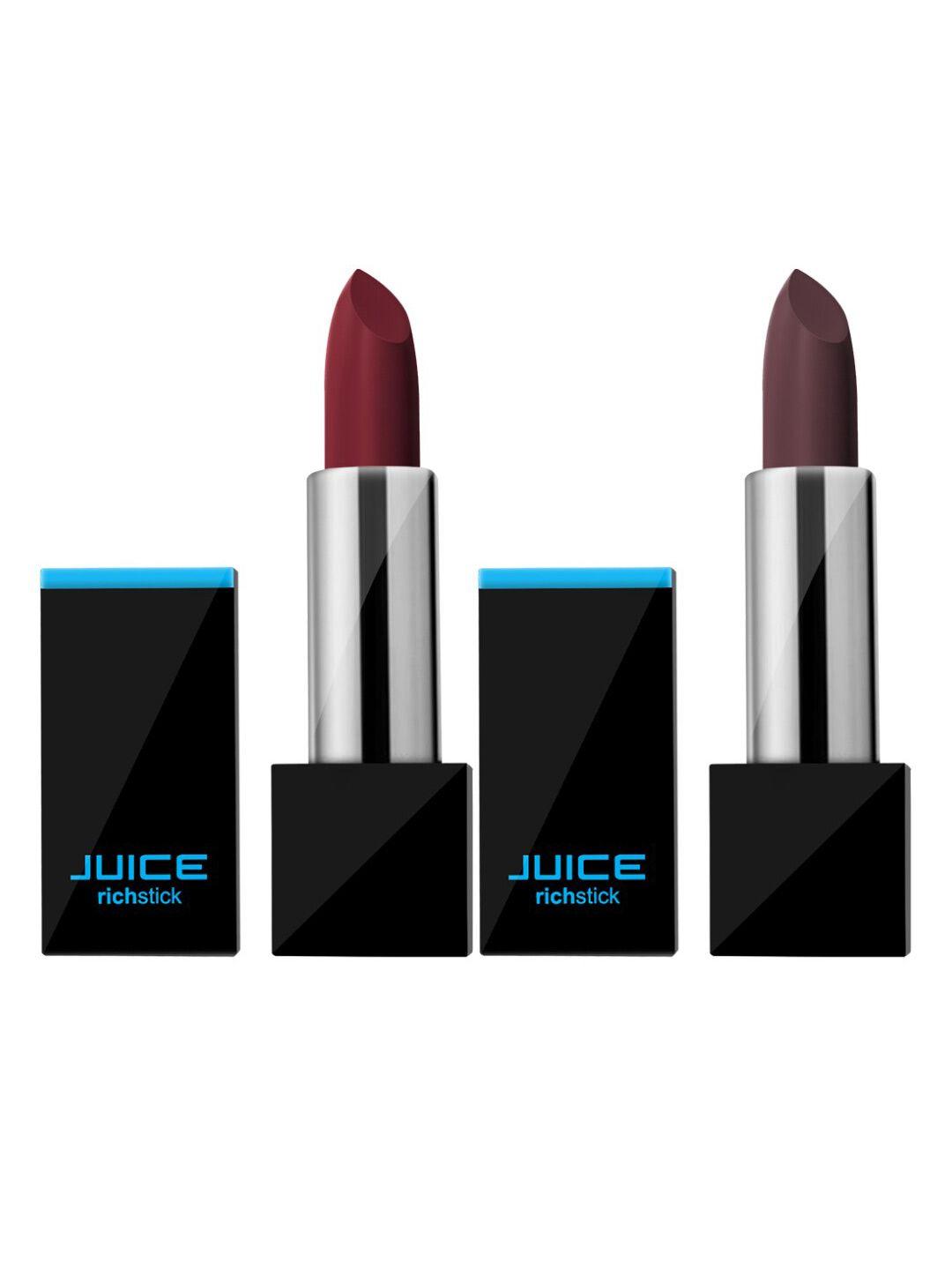 juice women set of 2 richstick lipsticks m-20 raspberry m-72 chocolate truffle