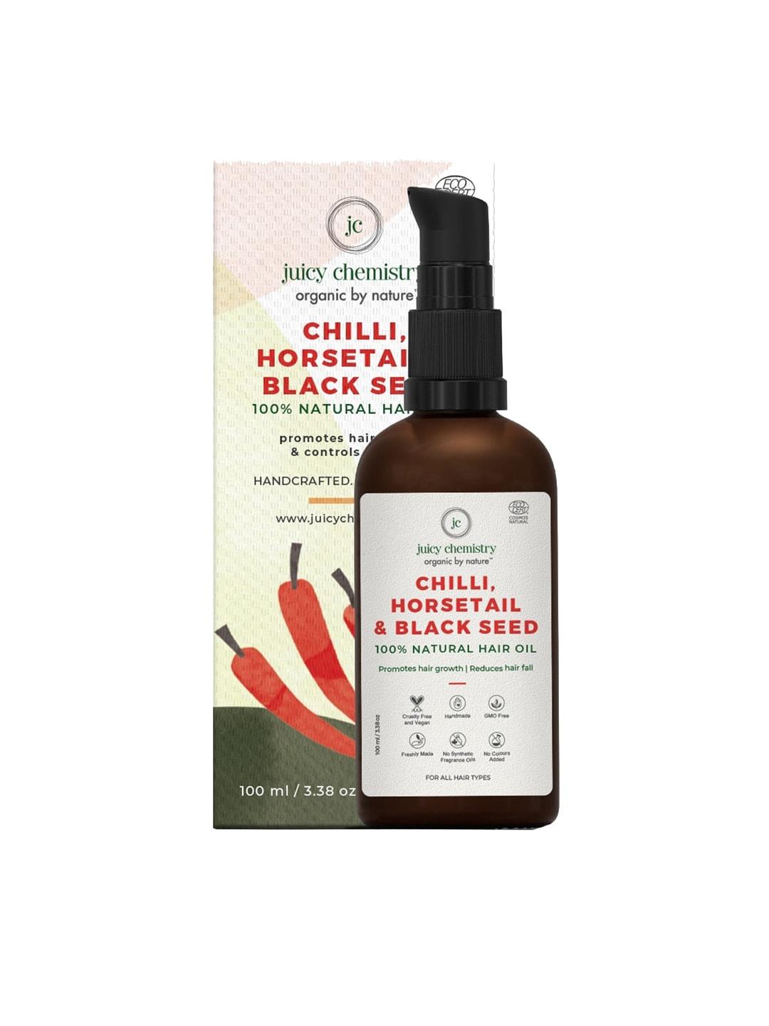 juicy chemistry chilly - horsetail & black seed organic hair serum 100 ml