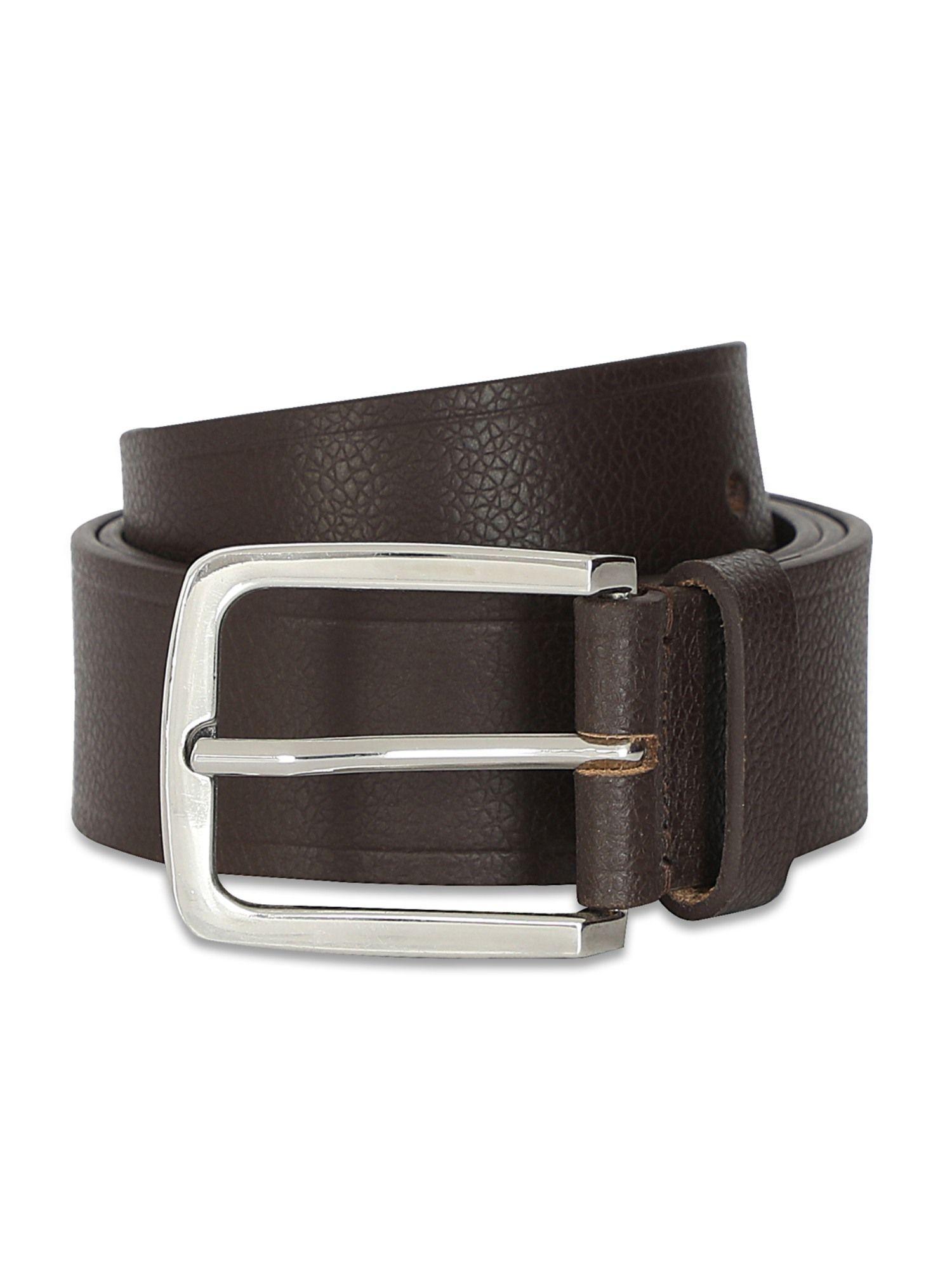 jules mens leather belt textured brown s 8903496179958