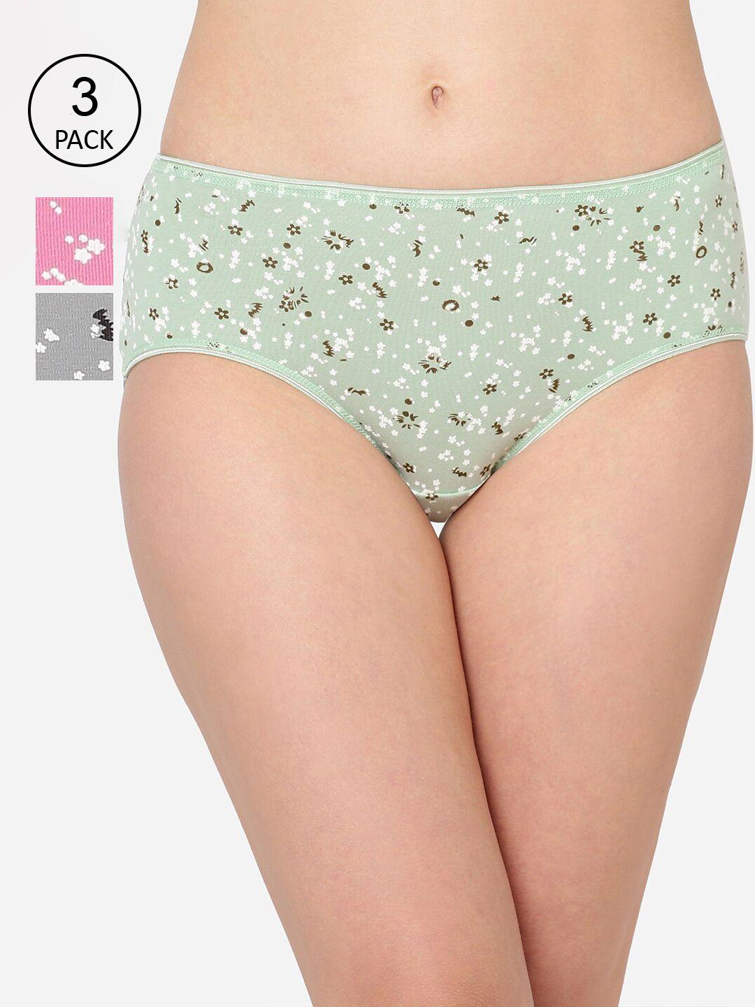 juliet pack of 3 women printed hipster briefs - 060002000016329