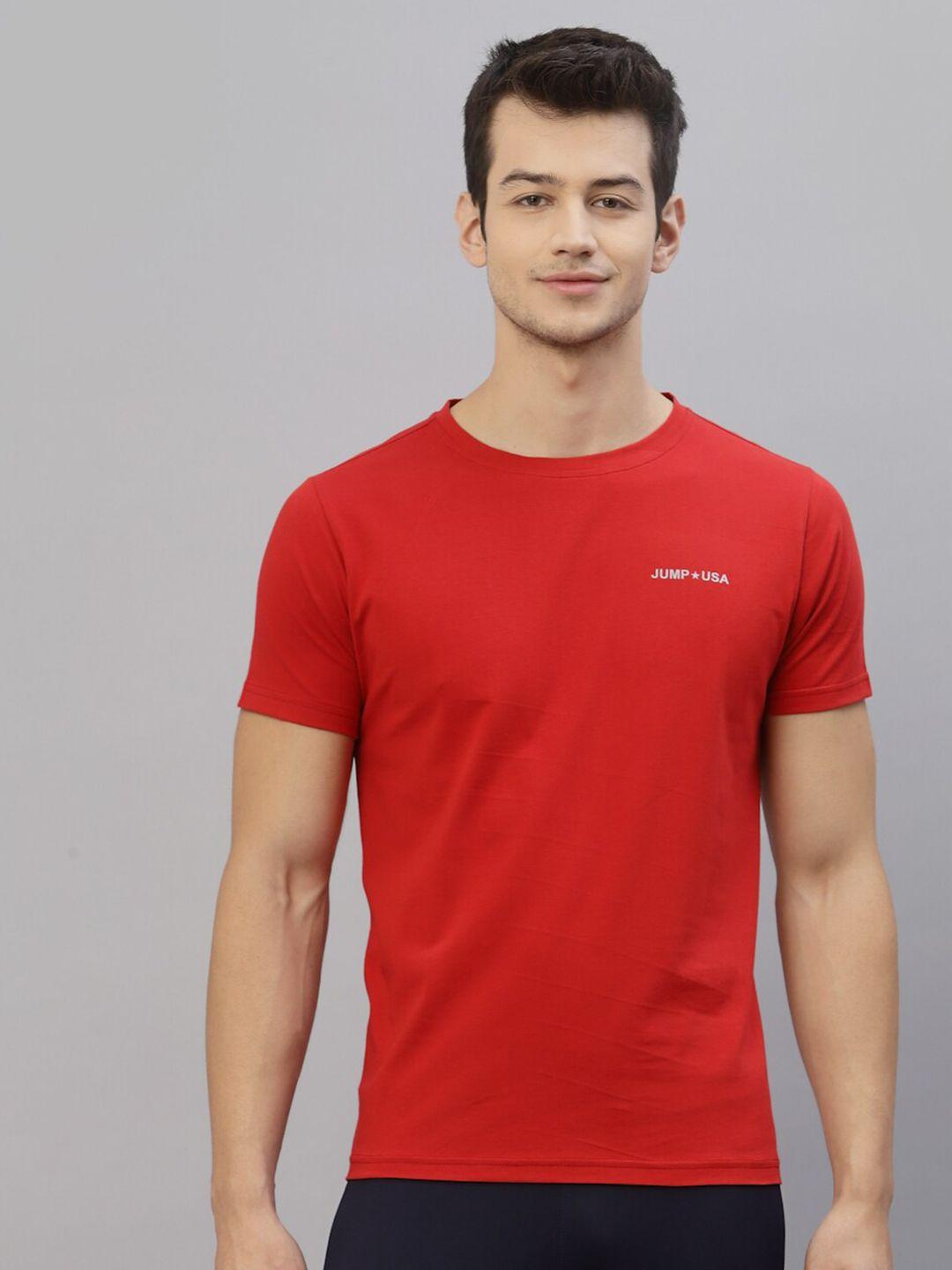jump usa men red t-shirt