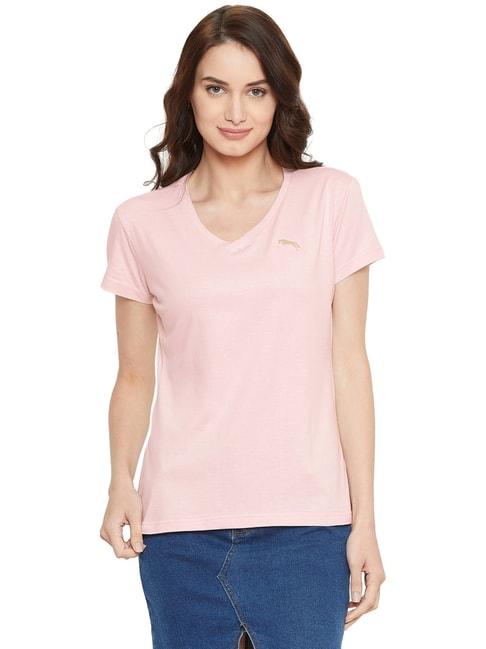 jump usa pink cotton t-shirt