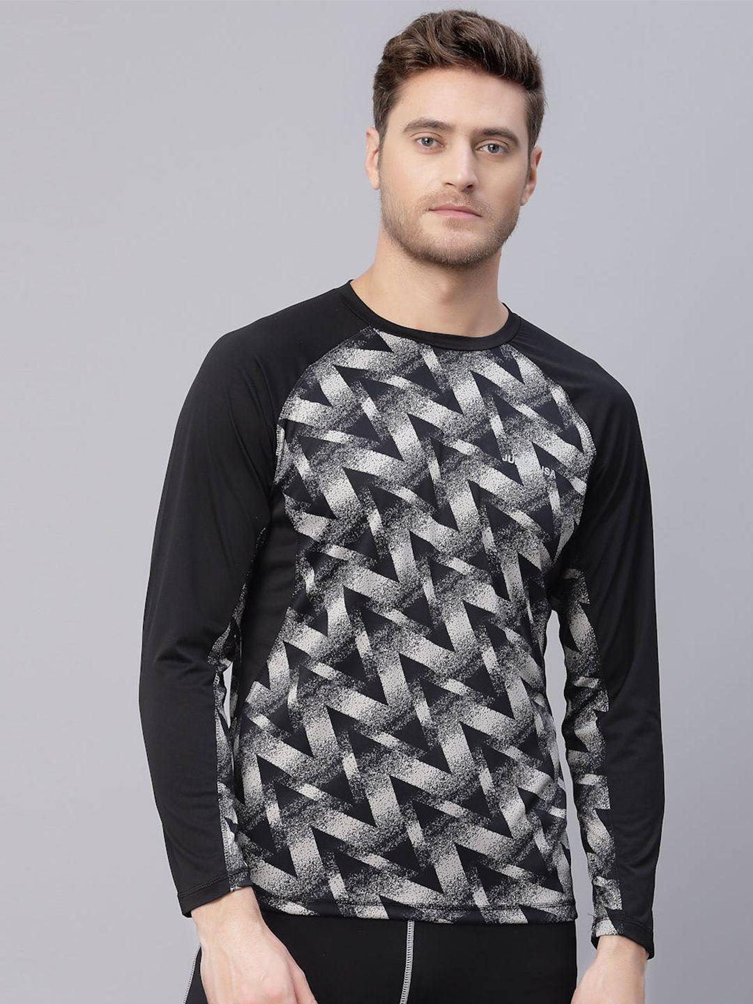 jump usa abstract printed raglan sleeve t-shirt