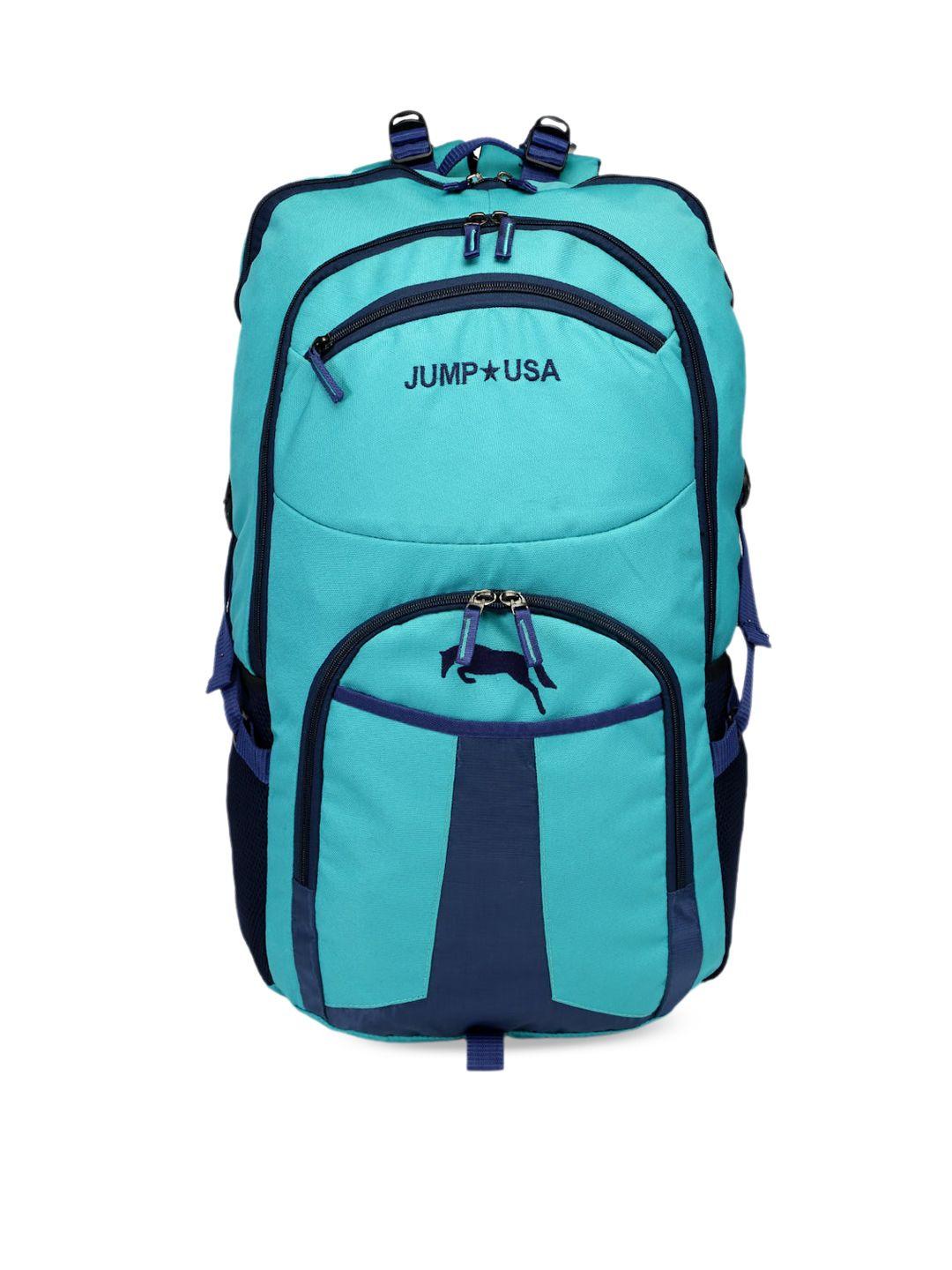 jump usa colourblocked compression straps large travel rucksacks