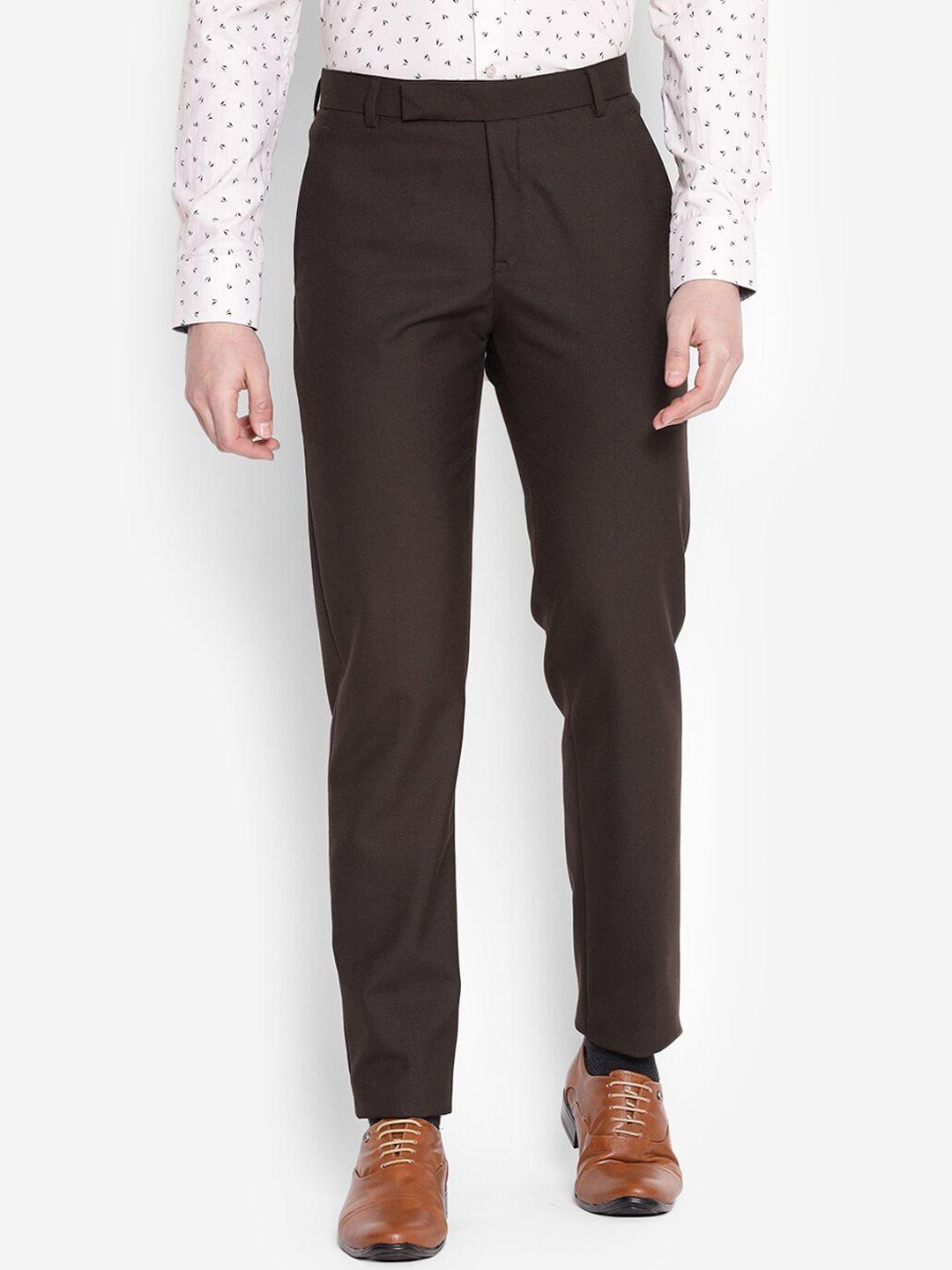 jump usa men brown relaxed trousers