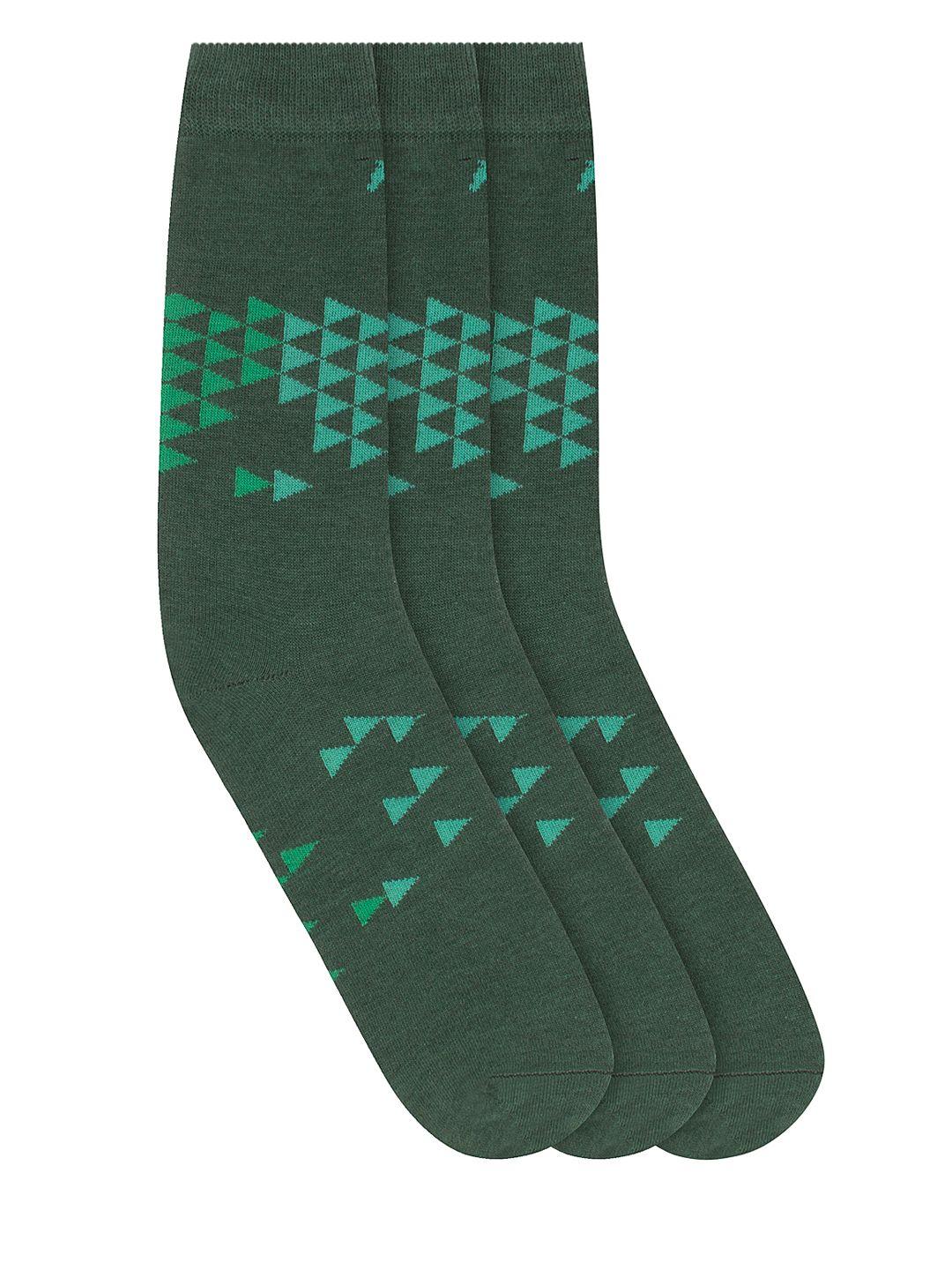 jump usa men pack of 3  calf-length patterned socks