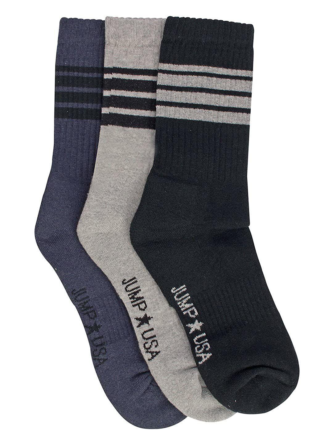 jump usa men set of 3 calf-length socks