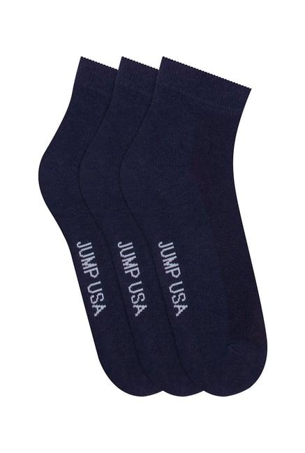 jump usa navy ankle lenght socks - pack of 3