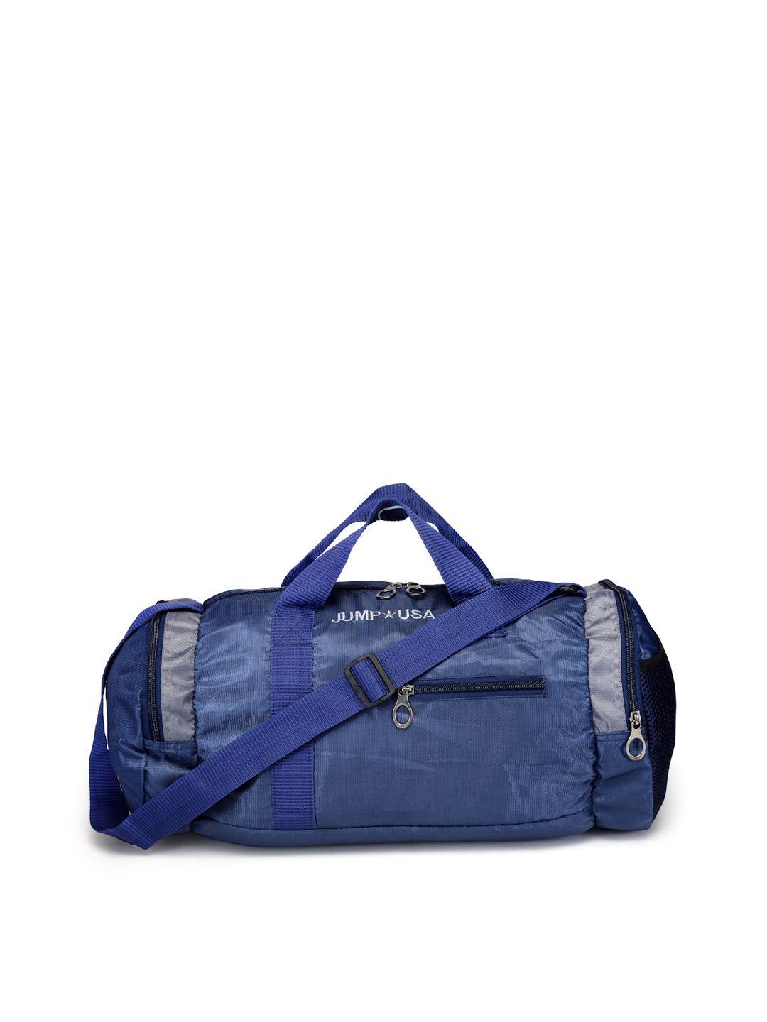 jump usa unisex navy blue solid training duffel bag