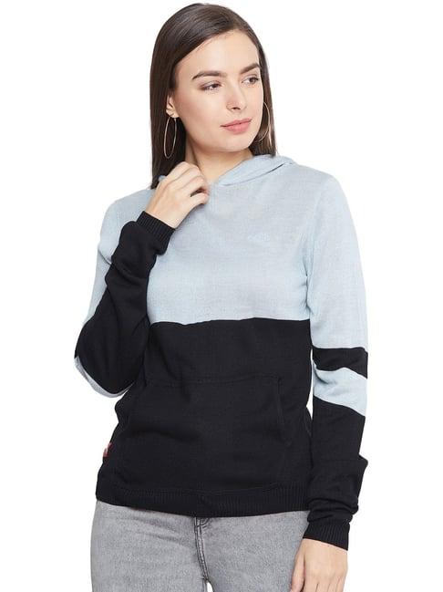 jump usa women solid casual hooded pullover