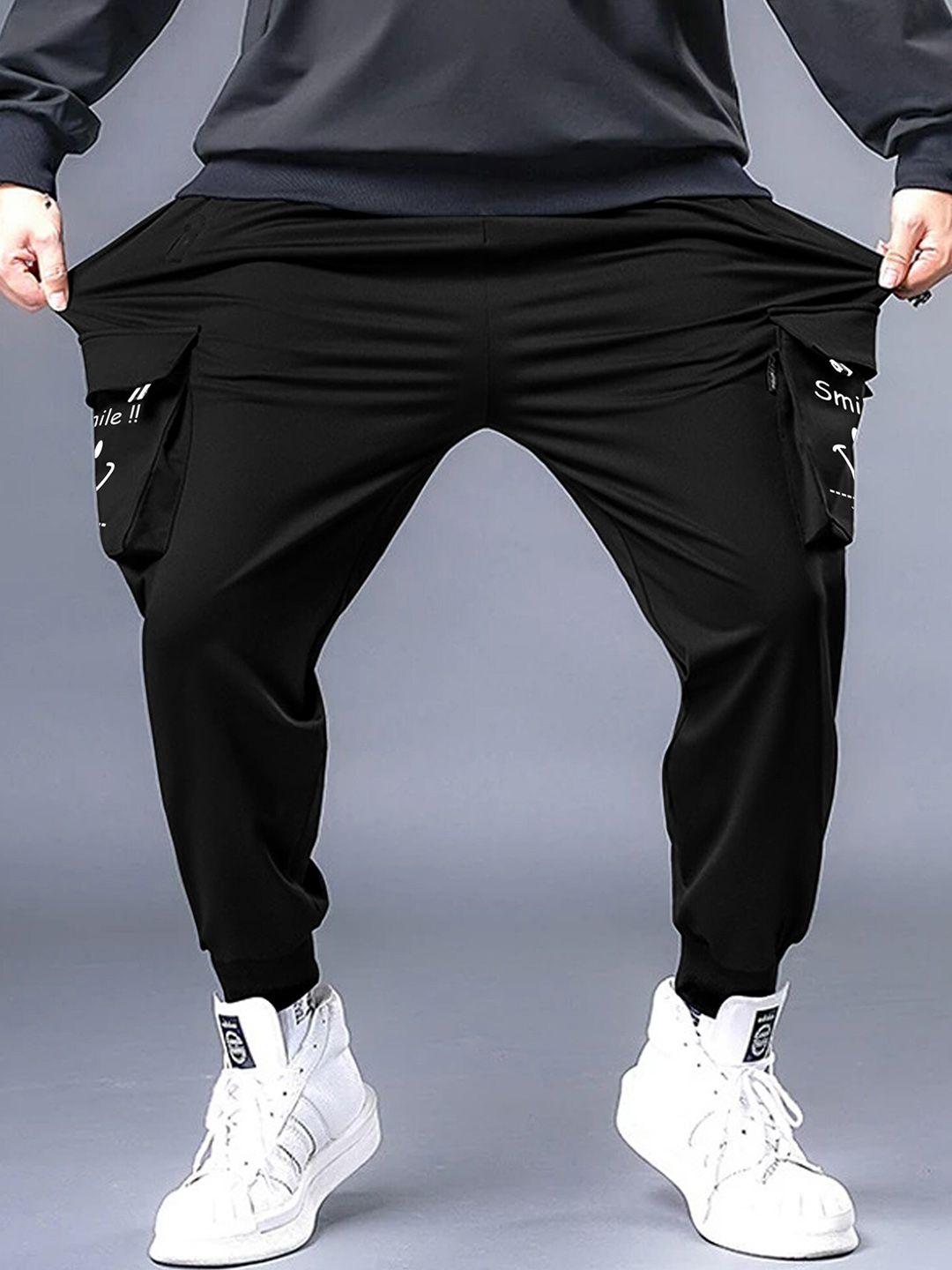 jumpcuts men relaxed-fit mid-rise joggers