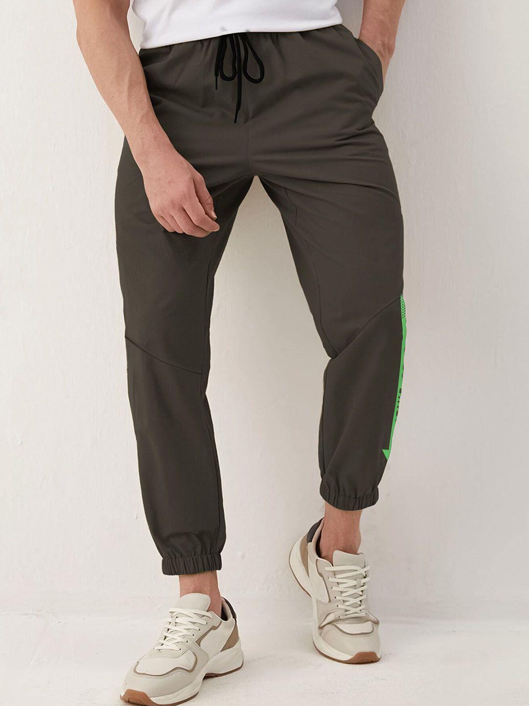 jumpcuts men slim-fit mid-rise cotton breathable fabric jogger