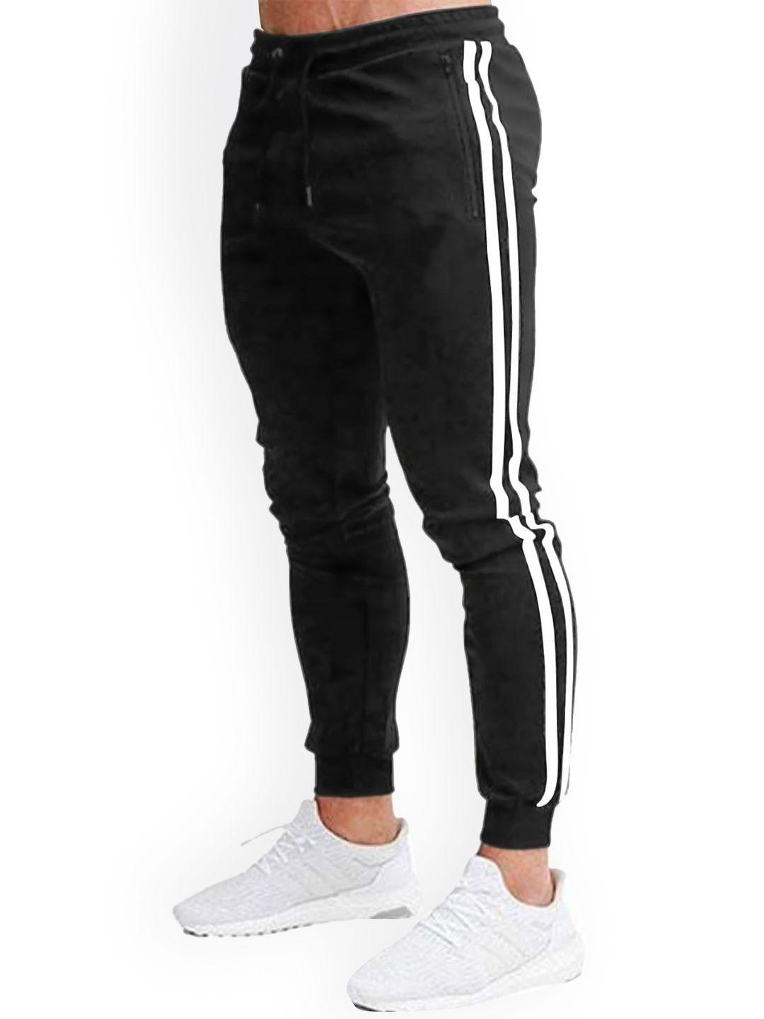 jumpcuts men slim-fit mid-rise cotton joggers