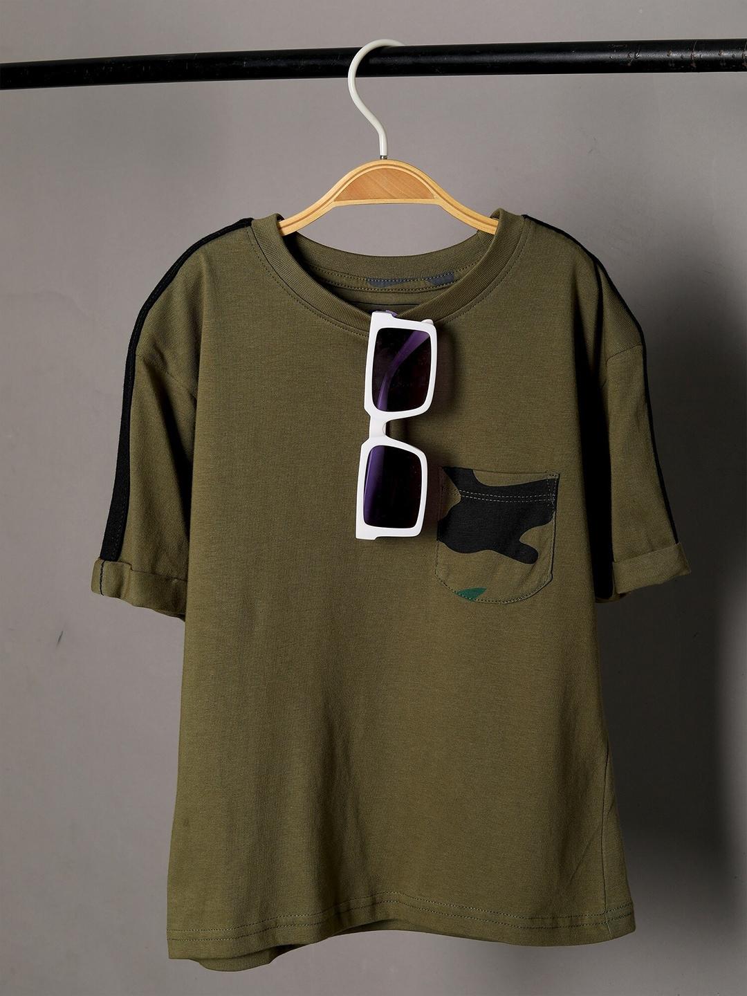 jumping-joey-boys-olive-green-pure-cotton-t-shirt