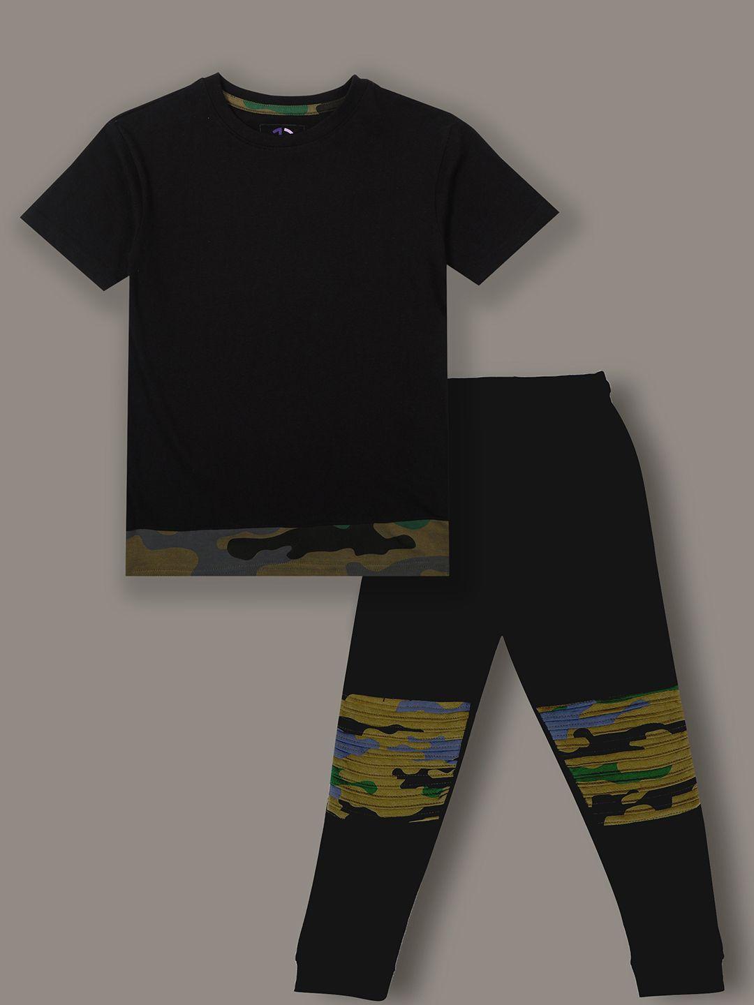 jumping joey boys printed pure cotton clothing set
