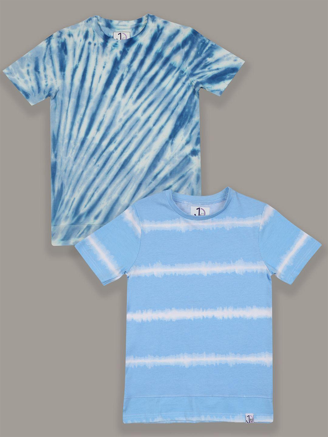 jumping joey boys pack of 2 tie & dye pure cotton t-shirts