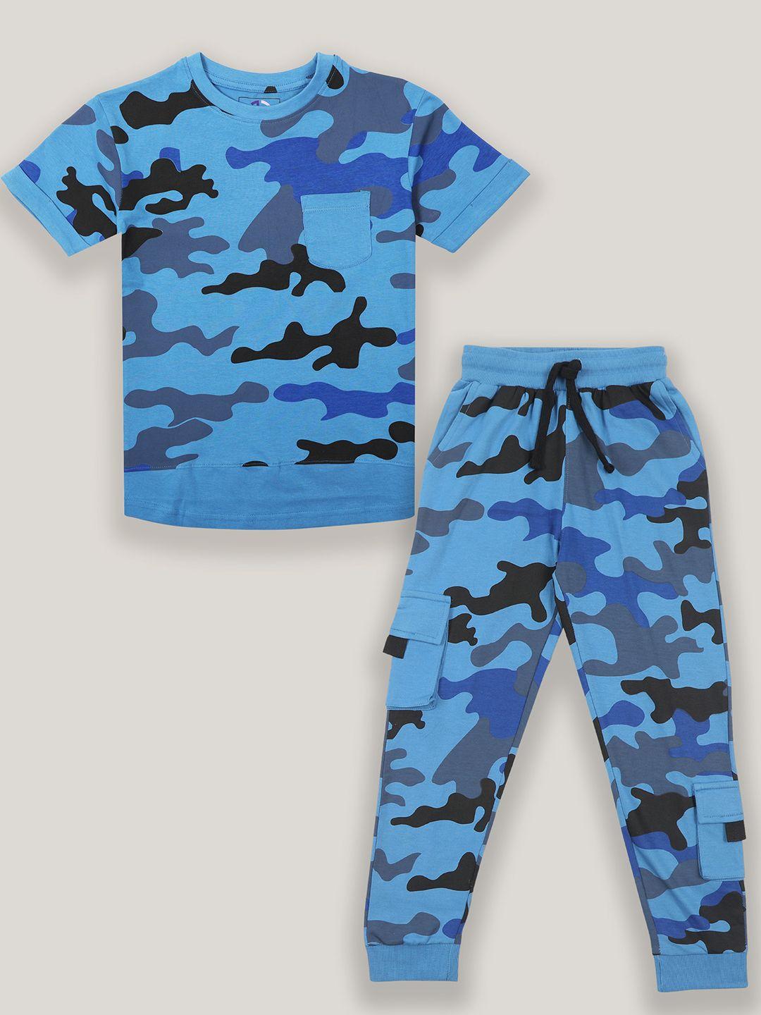 jumping joey boys printed pure cotton clothing set