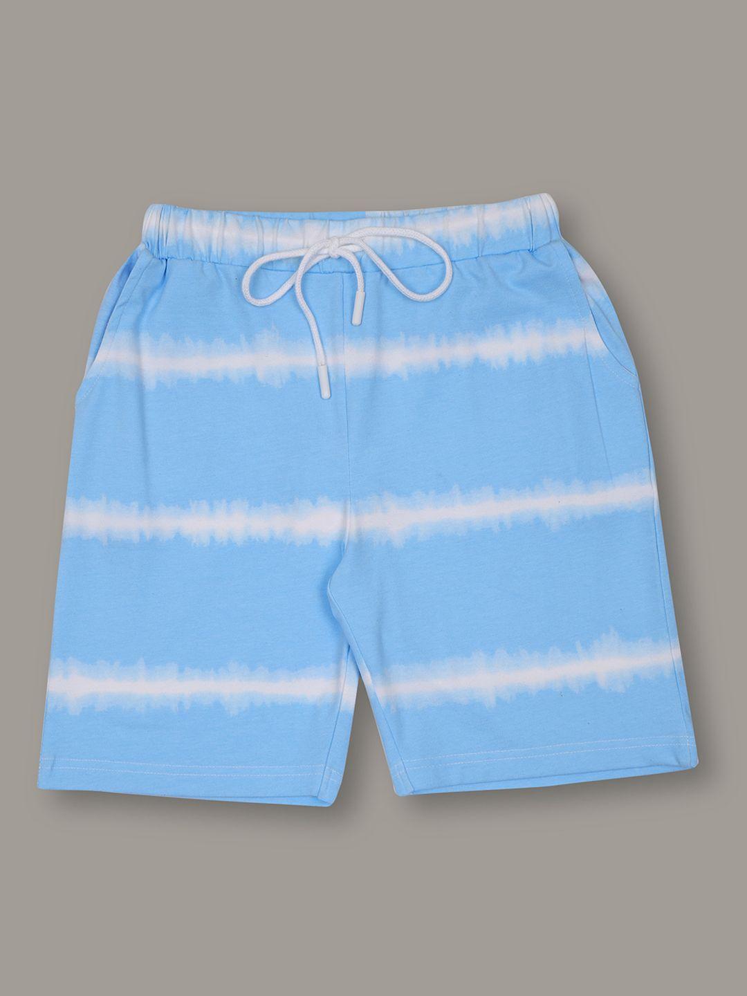 jumping joey boys striped mid-rise cotton shorts