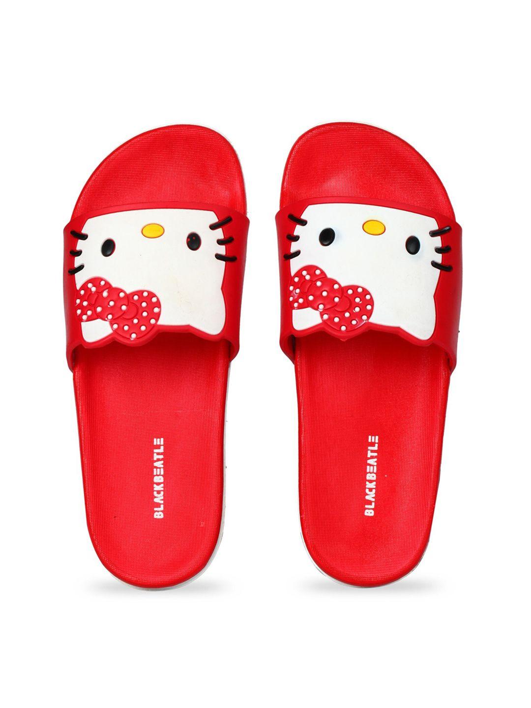 jumplite women kitty printed sliders