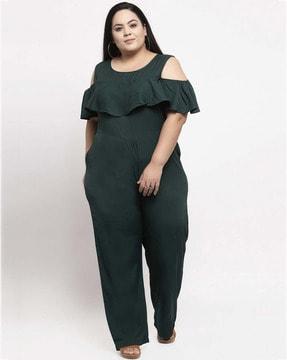 jumpsuit with cold shoulders